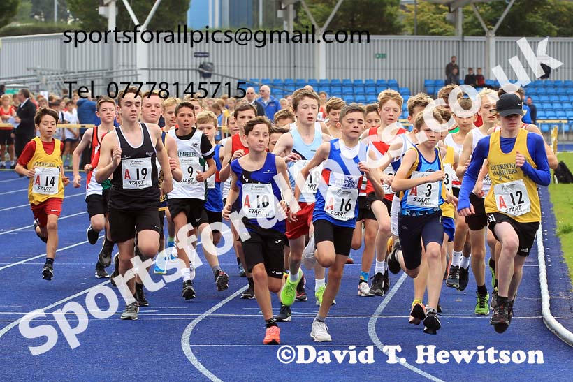 Boys under-13s 2022 Northern Road Relays, SportsCity, Manchester. Photo: David T. Hewitson/Sports for All Pics